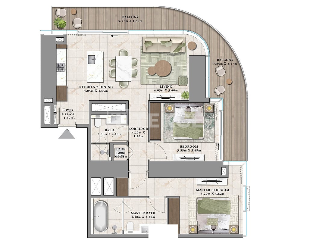 Апартаменты в Дубае, ОАЭ, 79 м² - фото 13