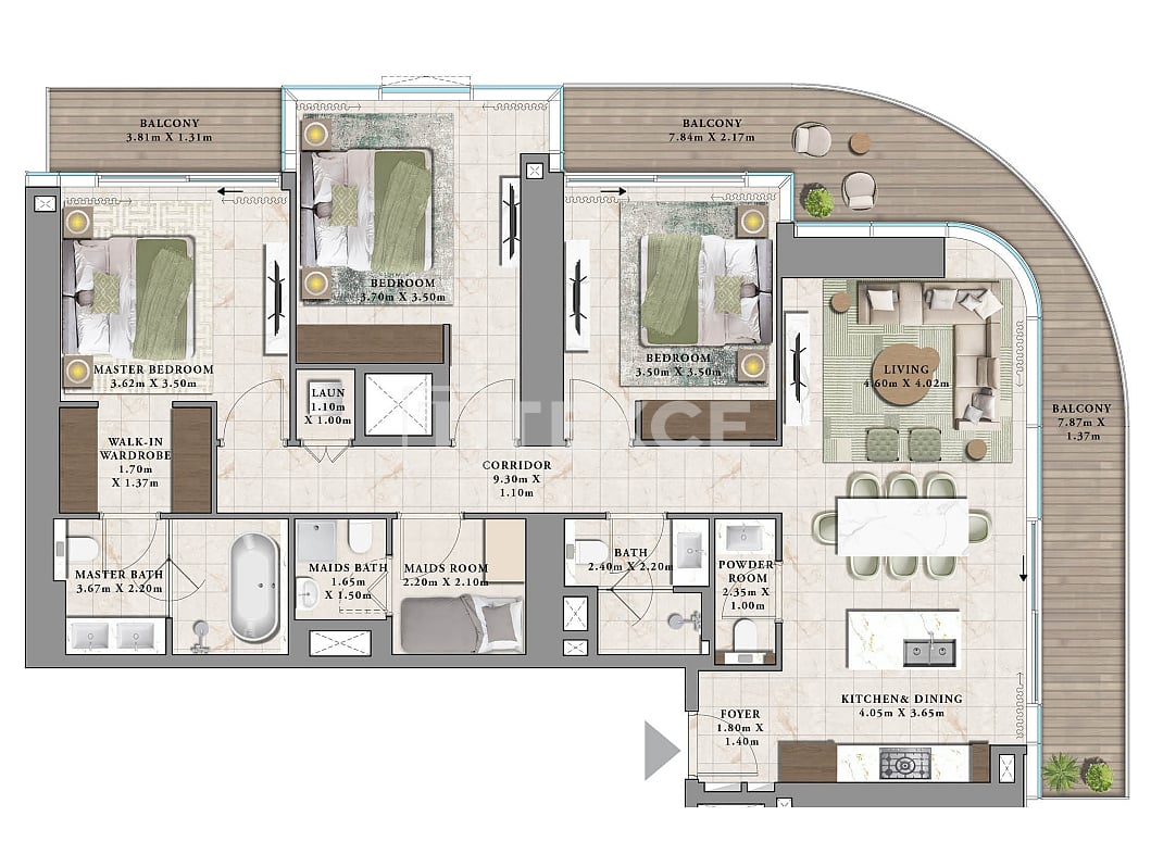 Апартаменты в Дубае, ОАЭ, 422 м² - фото 14
