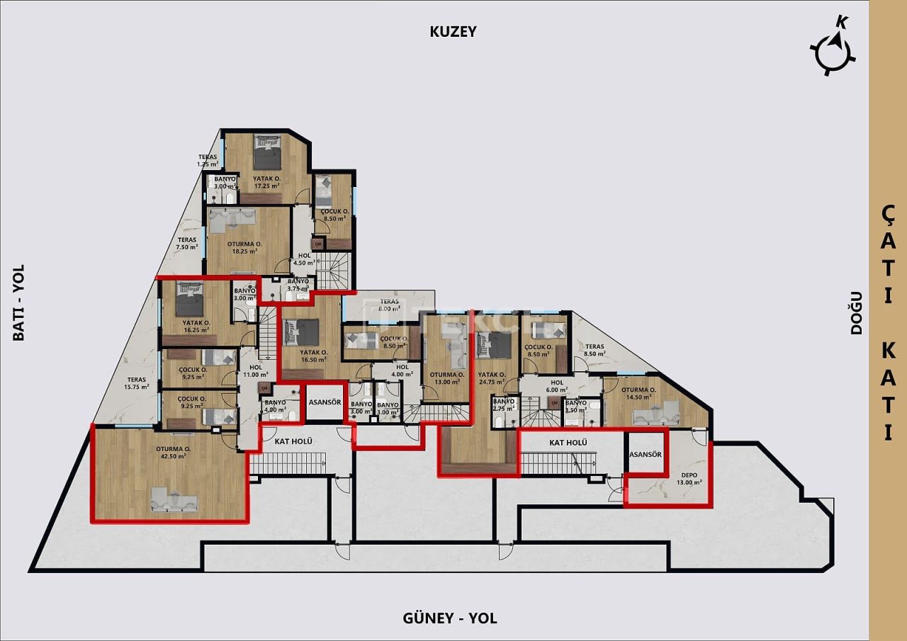 Пентхаус в Анталии, Турция, 180 м² - фото 15