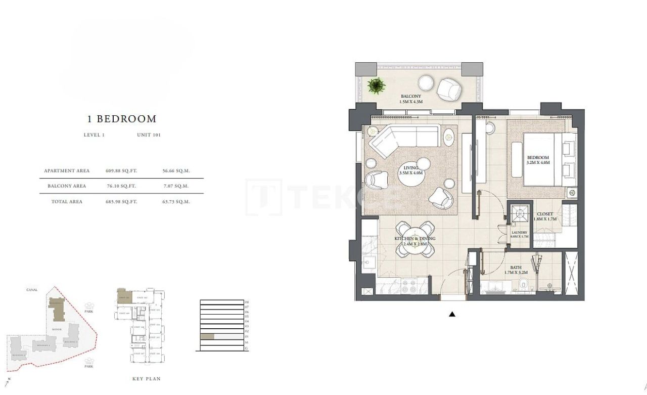 Апартаменты в Дубае, ОАЭ, 157 м² - фото 17