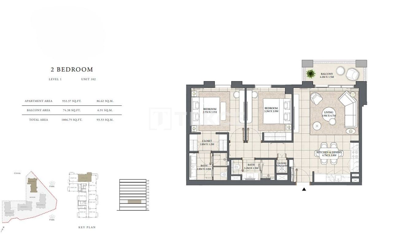 Апартаменты в Дубае, ОАЭ, 157 м² - фото 18