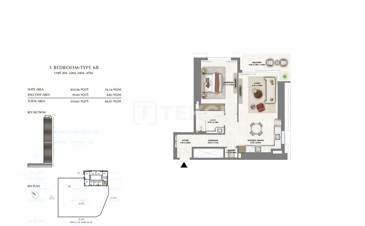 Апартаменты в Дубае, ОАЭ, 183 м² - фото 19