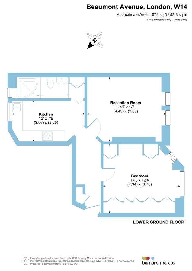 Квартира в Лондоне, Великобритания, 54 м² - фото 11
