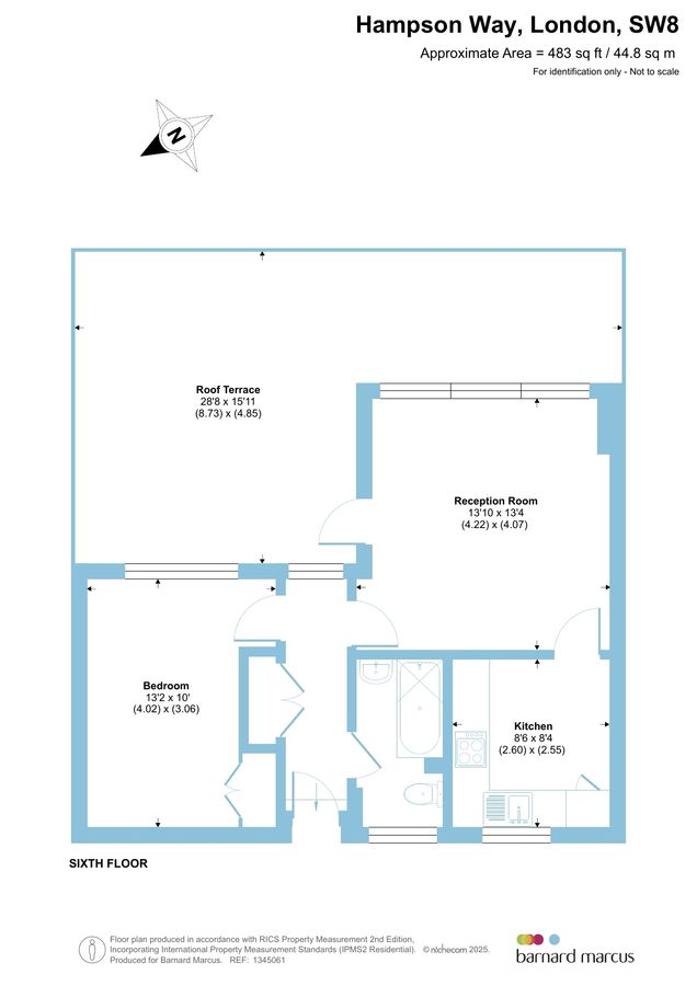 Квартира в Лондоне, Великобритания, 45 м² - фото 12
