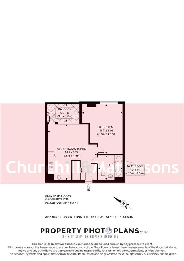 Квартира в Лондоне, Великобритания, 51 м² - фото 13