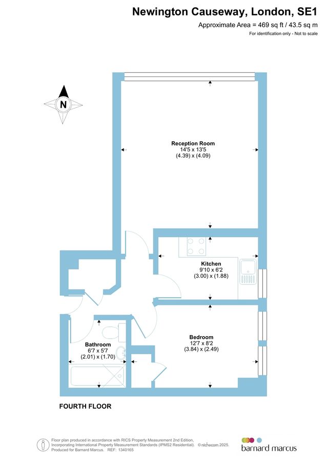Квартира в Лондоне, Великобритания, 44 м² - фото 13