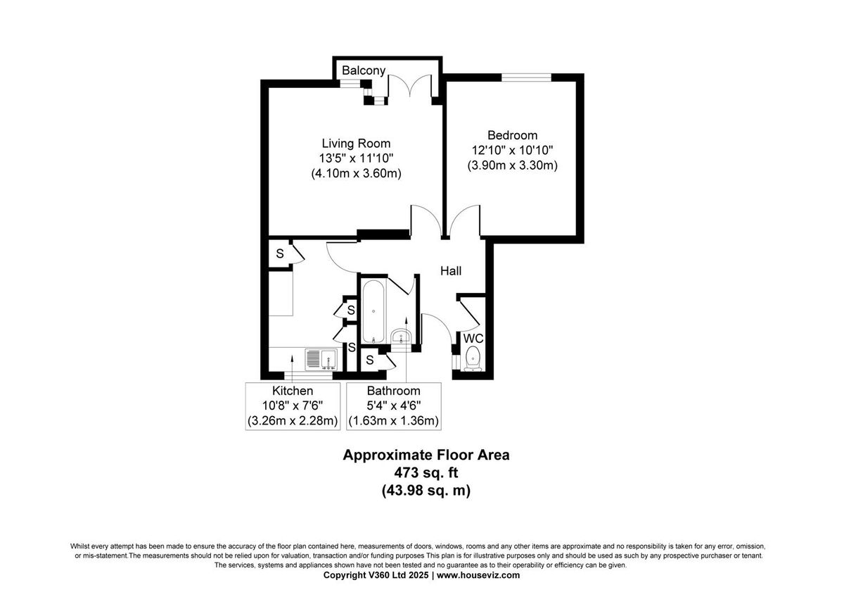 Квартира в Лондоне, Великобритания, 44 м² - фото 7