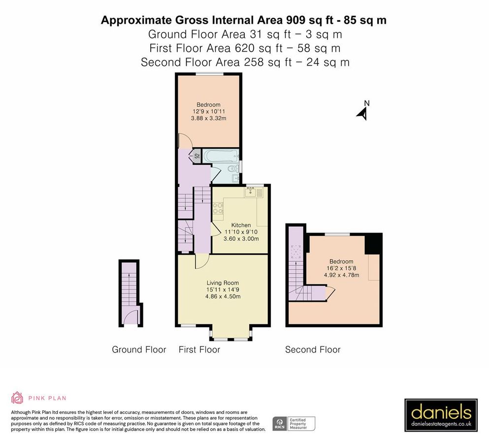 Квартира в Лондоне, Великобритания, 85 м² - фото 9