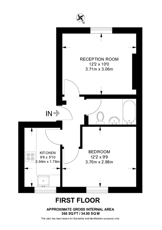 Квартира в Лондоне, Великобритания, 34 м² - фото 11