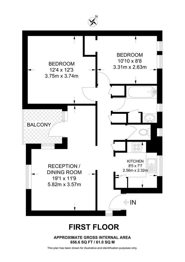 Квартира в Лондоне, Великобритания, 61 м² - фото 13