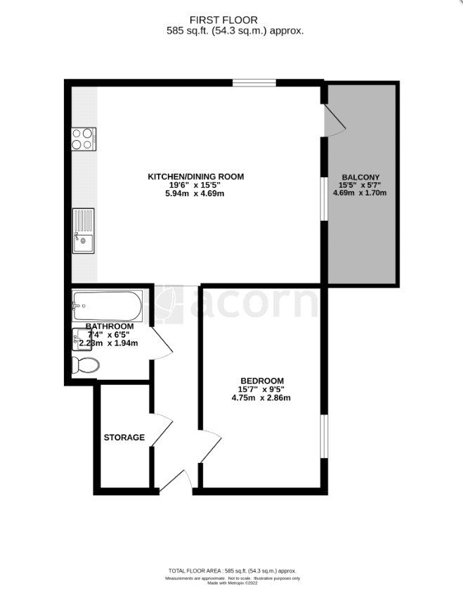 Квартира в Лондоне, Великобритания, 54 м² - фото 16