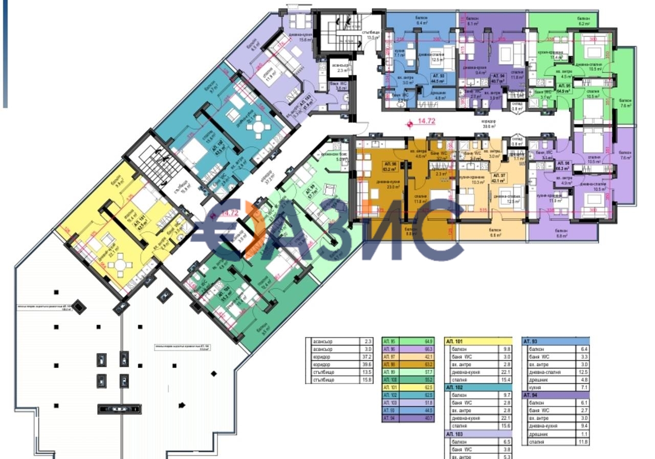 Апартаменты в Приморско, Болгария, 74 м² - фото 17