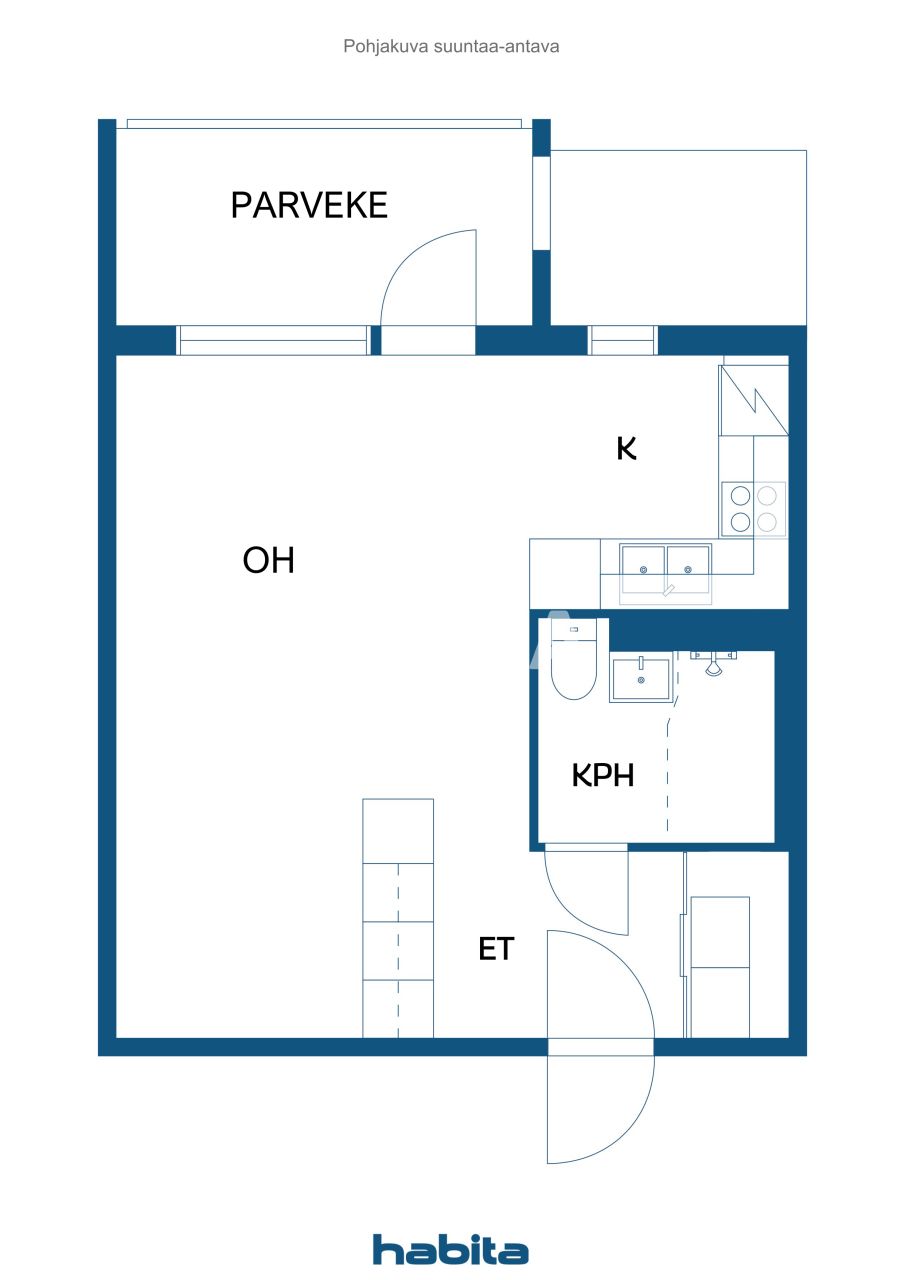 Апартаменты в Вантаа, Финляндия, 34 м² - фото 2