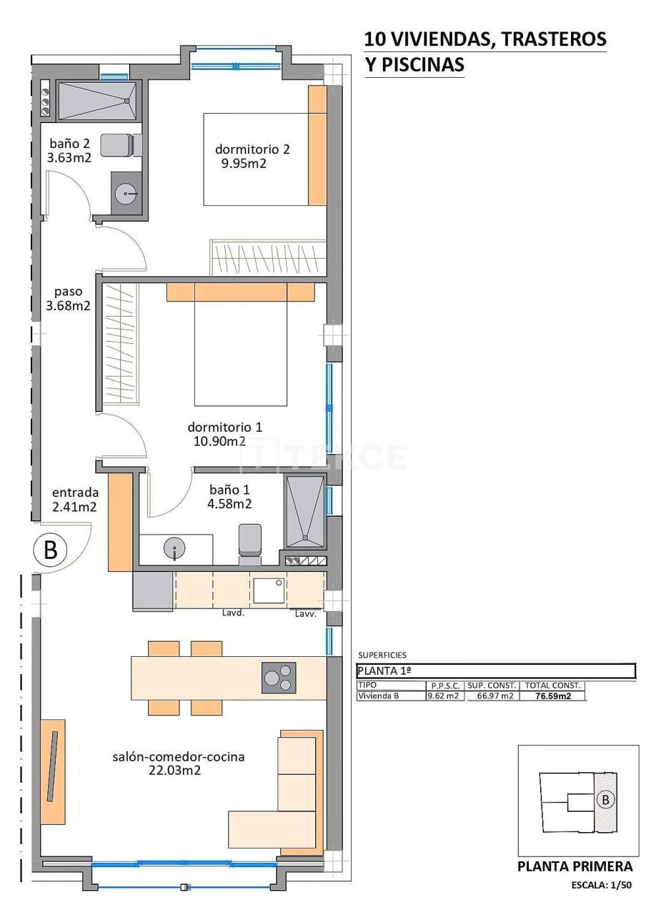 Пентхаус в Сан-Педро-дель-Пинатаре, Испания, 171 м² - фото 11