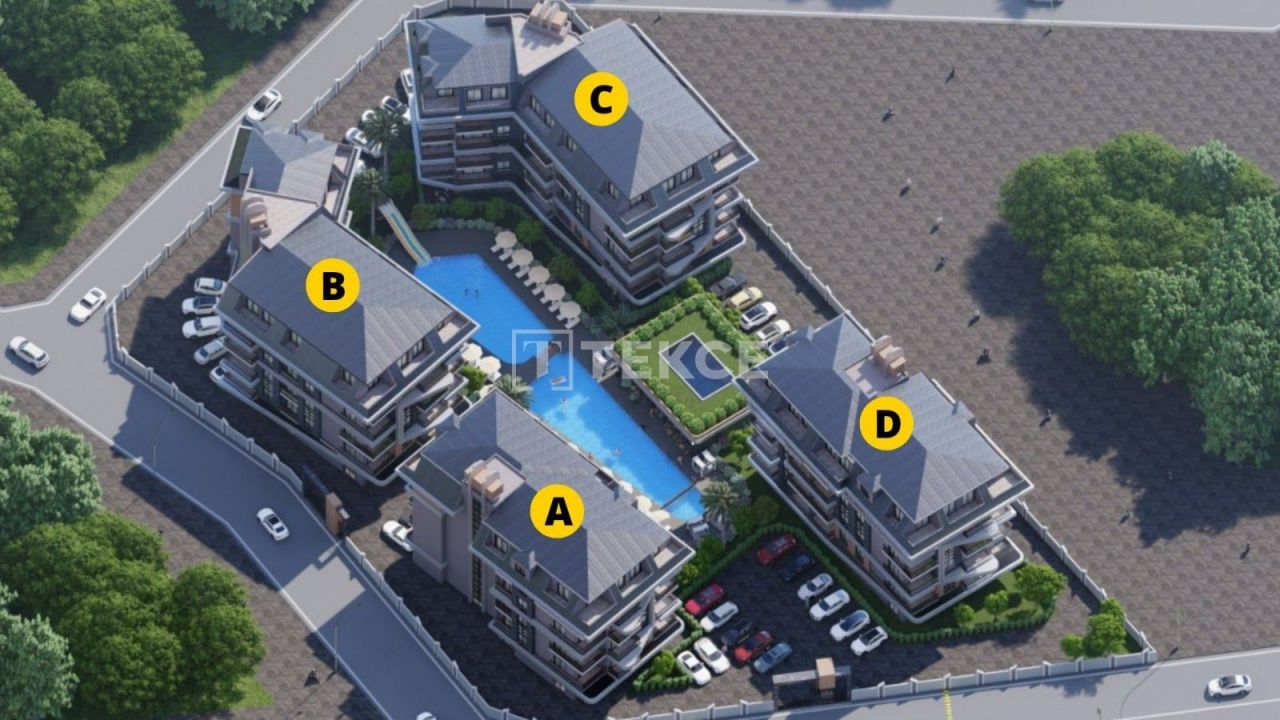Апартаменты в Алании, Турция, 49 м² - фото 12