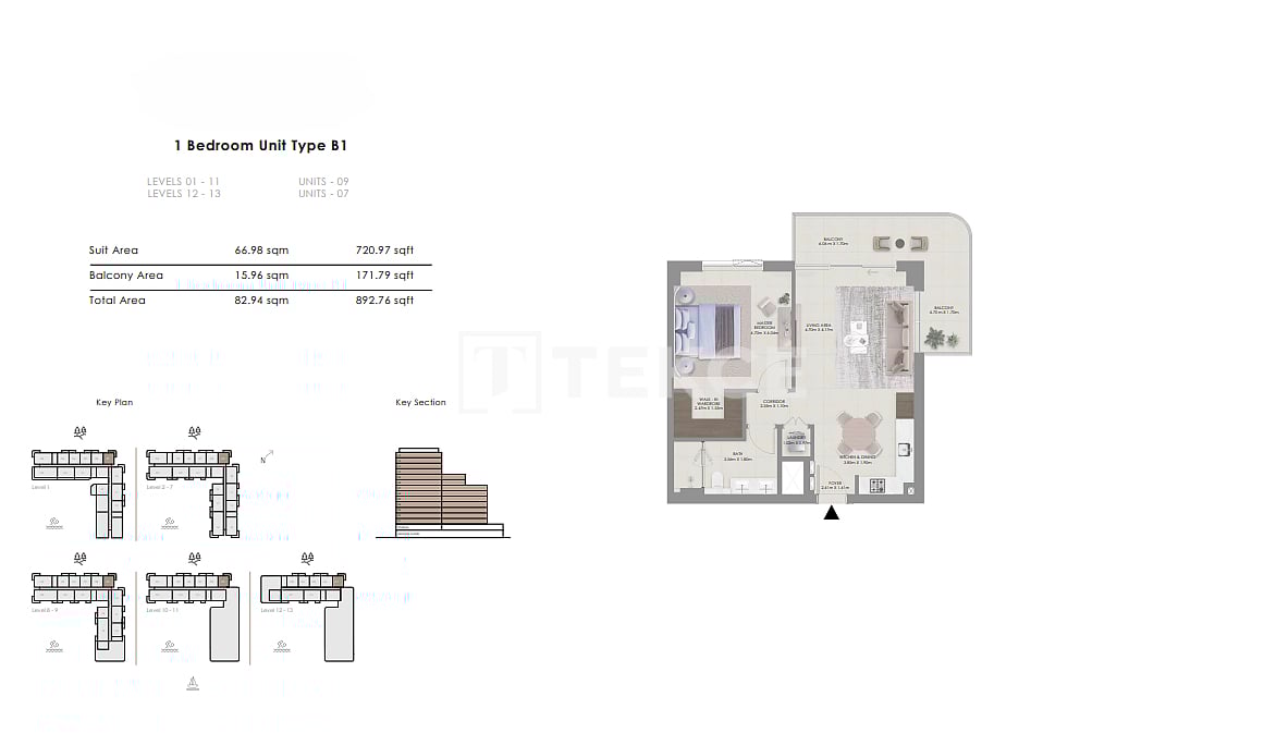Апартаменты Мина Рашид, ОАЭ, 79 м² - фото 12