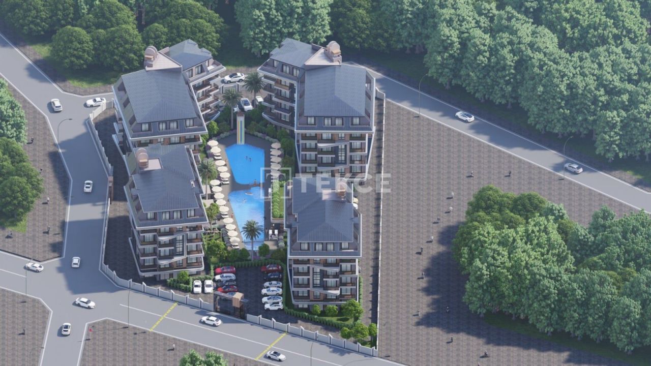 Апартаменты в Алании, Турция, 49 м² - фото 13