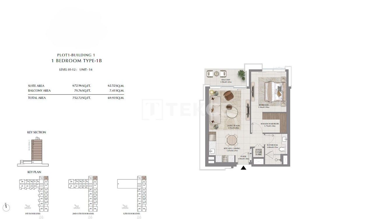 Апартаменты Экспо Сити, ОАЭ, 166 м² - фото 14