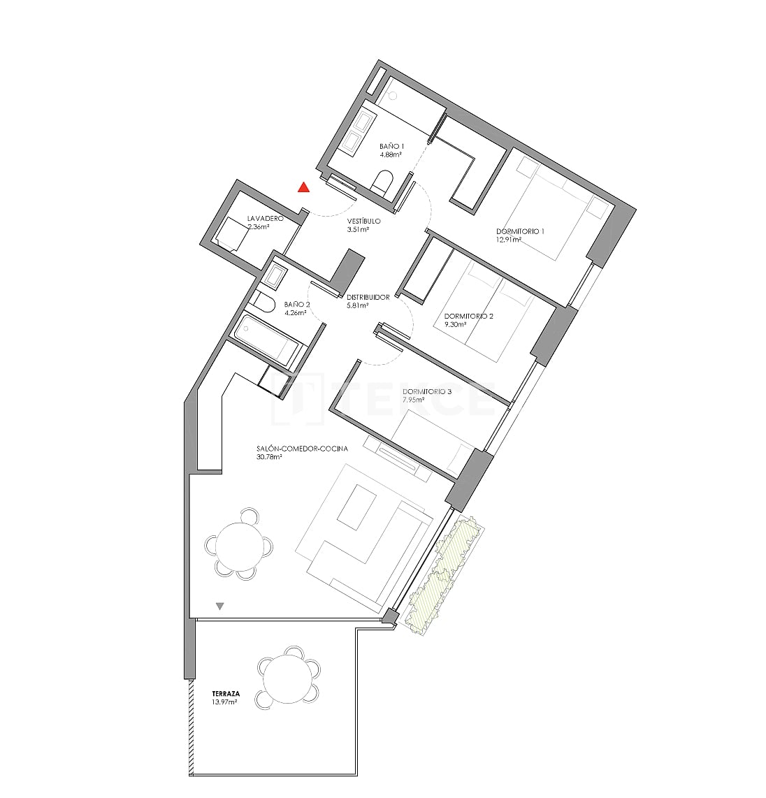 Пентхаус в Кубельесе, Испания, 130 м² - фото 14