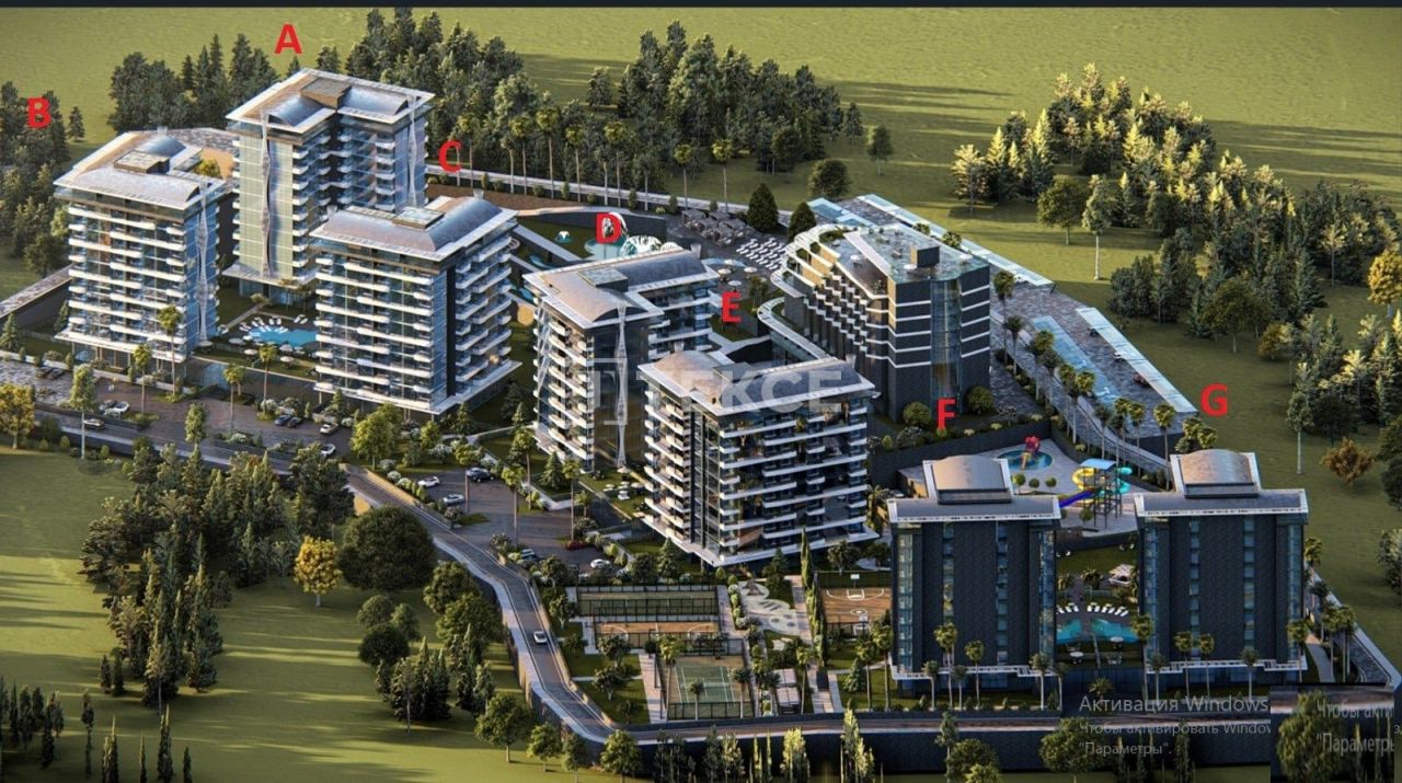 Апартаменты в Алании, Турция, 50 м² - фото 16