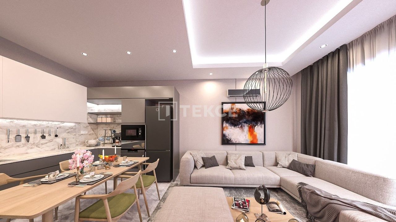 Апартаменты в Алании, Турция, 49 м² - фото 17