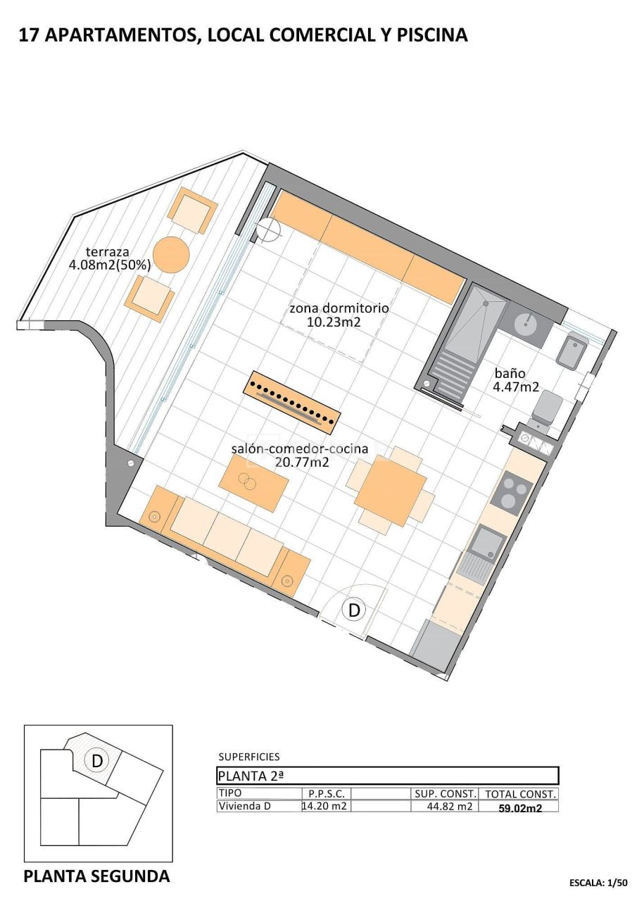 Апартаменты в Сан-Педро-дель-Пинатаре, Испания, 59 м² - фото 18