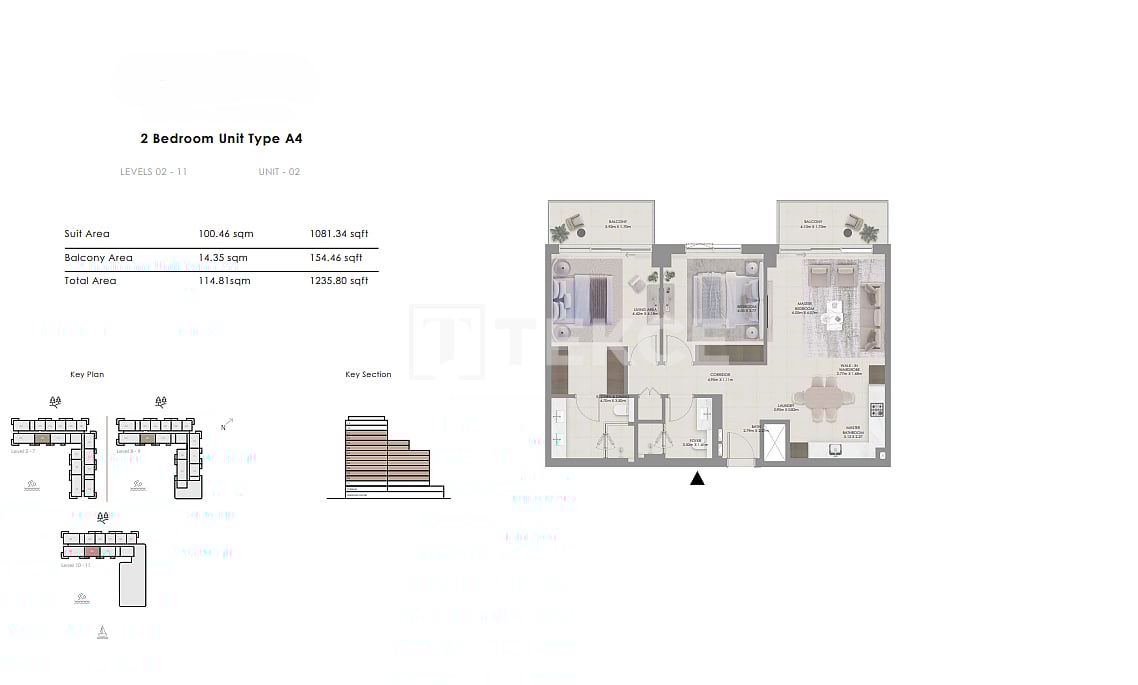 Апартаменты Мина Рашид, ОАЭ, 225 м² - фото 19
