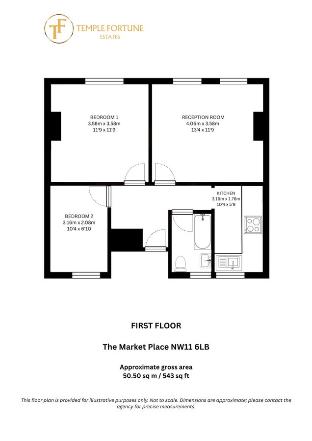 Квартира в Лондоне, Великобритания, 51 м² - фото 9