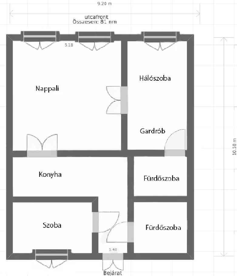 Квартира в Будапеште, Венгрия, 81 м² - фото 2