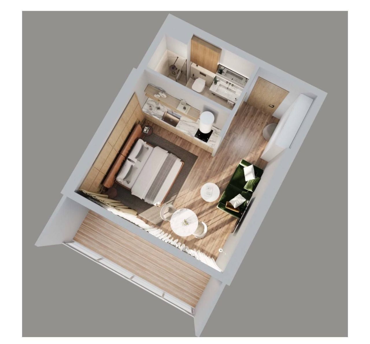 Квартира в Батуми, Грузия, 31.8 м² - фото 1