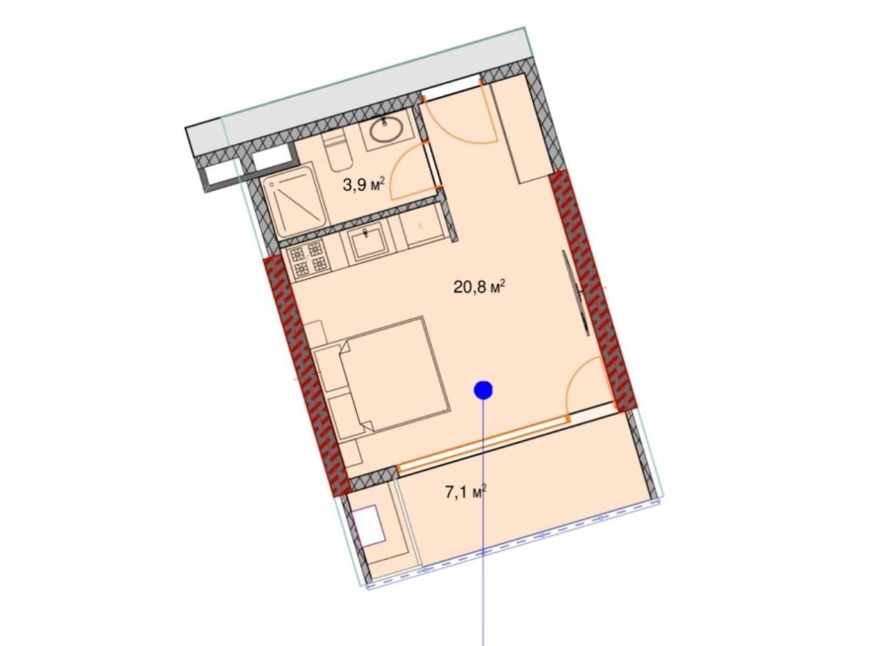 Квартира в Батуми, Грузия, 31.8 м² - фото 2