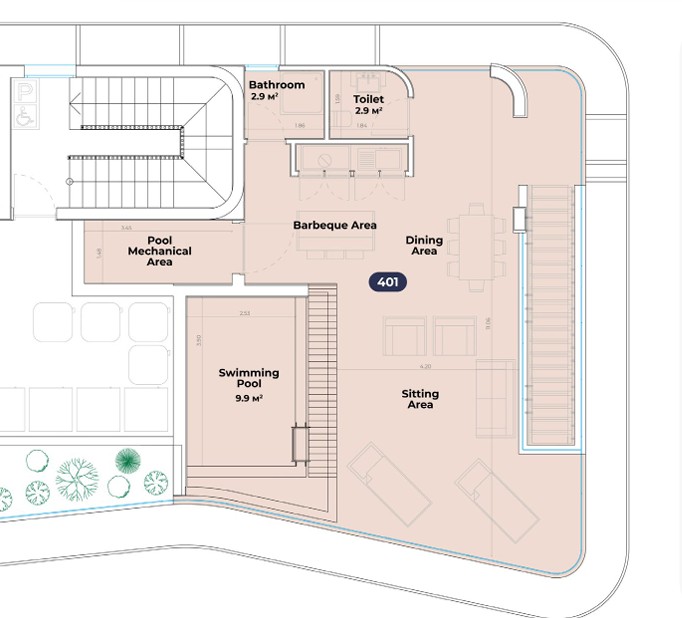 Пентхаус в Лимасоле, Кипр, 111 м² - фото 19