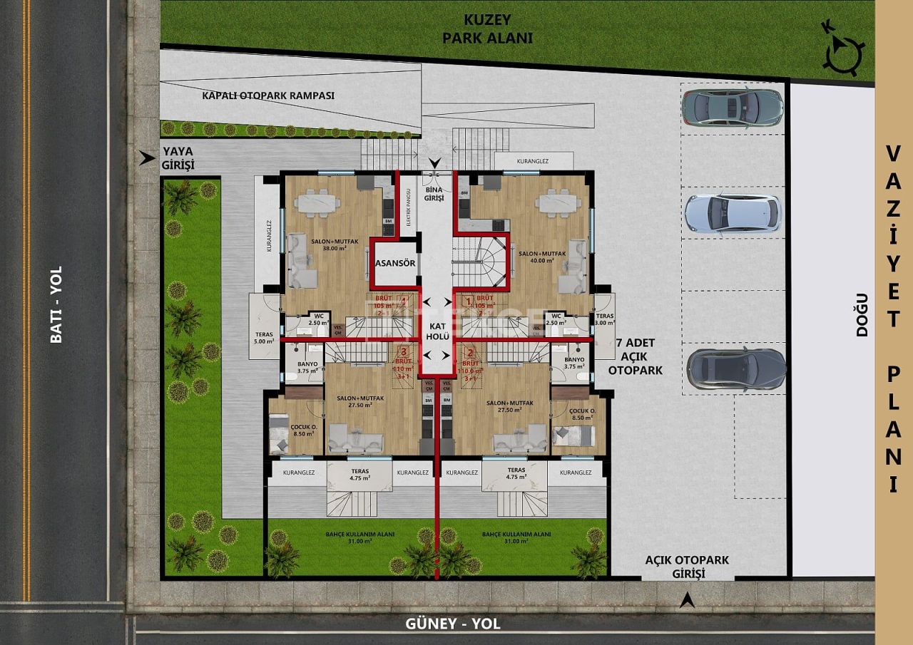 Апартаменты в Анталии, Турция, 105 м² - фото 16