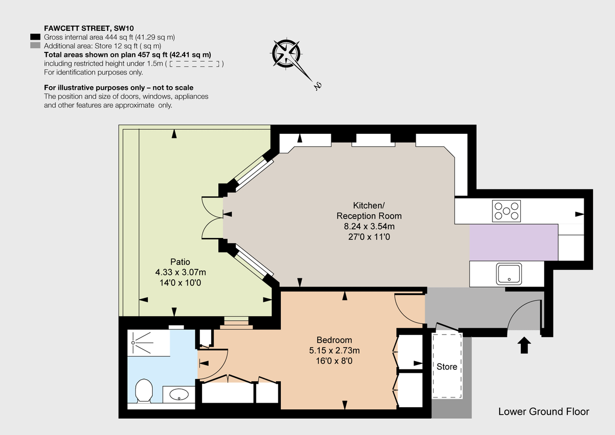 Квартира в Лондоне, Великобритания, 42 м² - фото 8