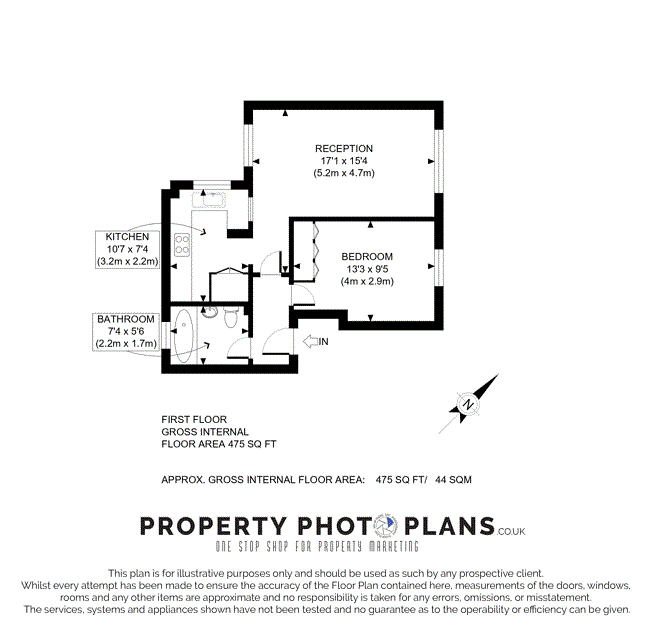 Квартира в Лондоне, Великобритания, 44 м² - фото 9