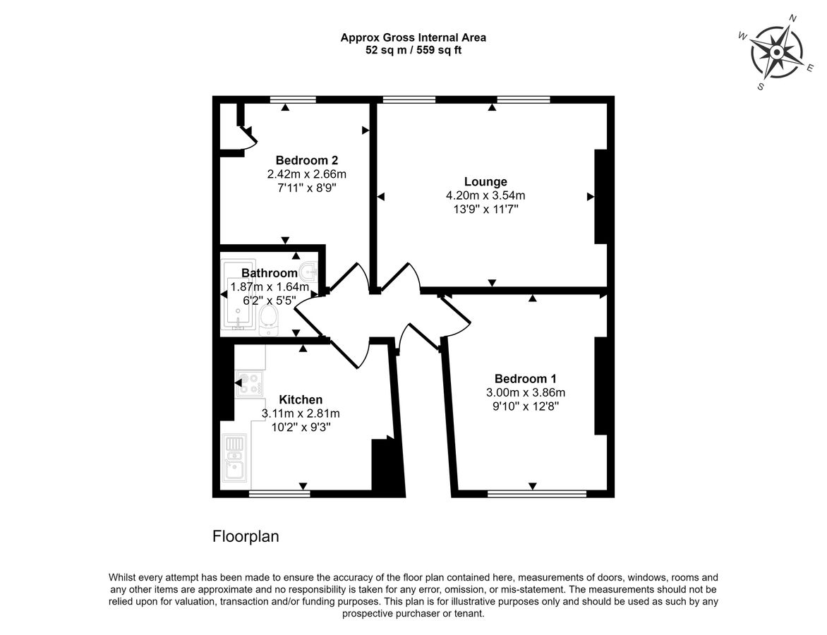 Квартира в Лондоне, Великобритания, 52 м² - фото 9
