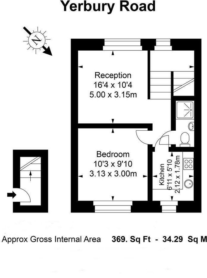Квартира в Лондоне, Великобритания, 34 м² - фото 2