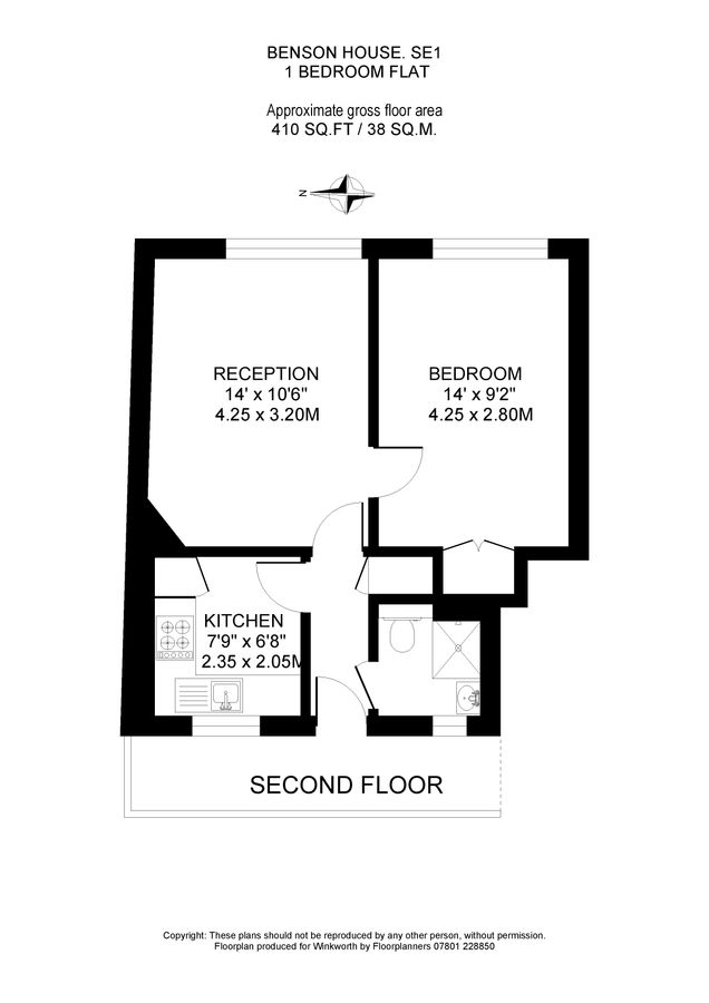 Квартира в Лондоне, Великобритания, 38 м² - фото 10