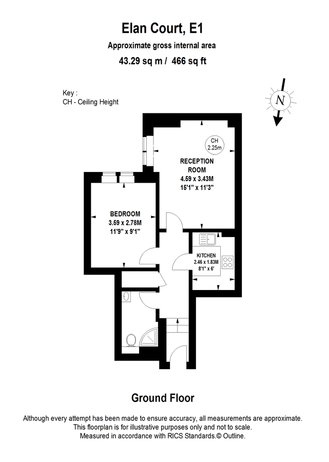 Квартира в Лондоне, Великобритания, 43 м² - фото 12