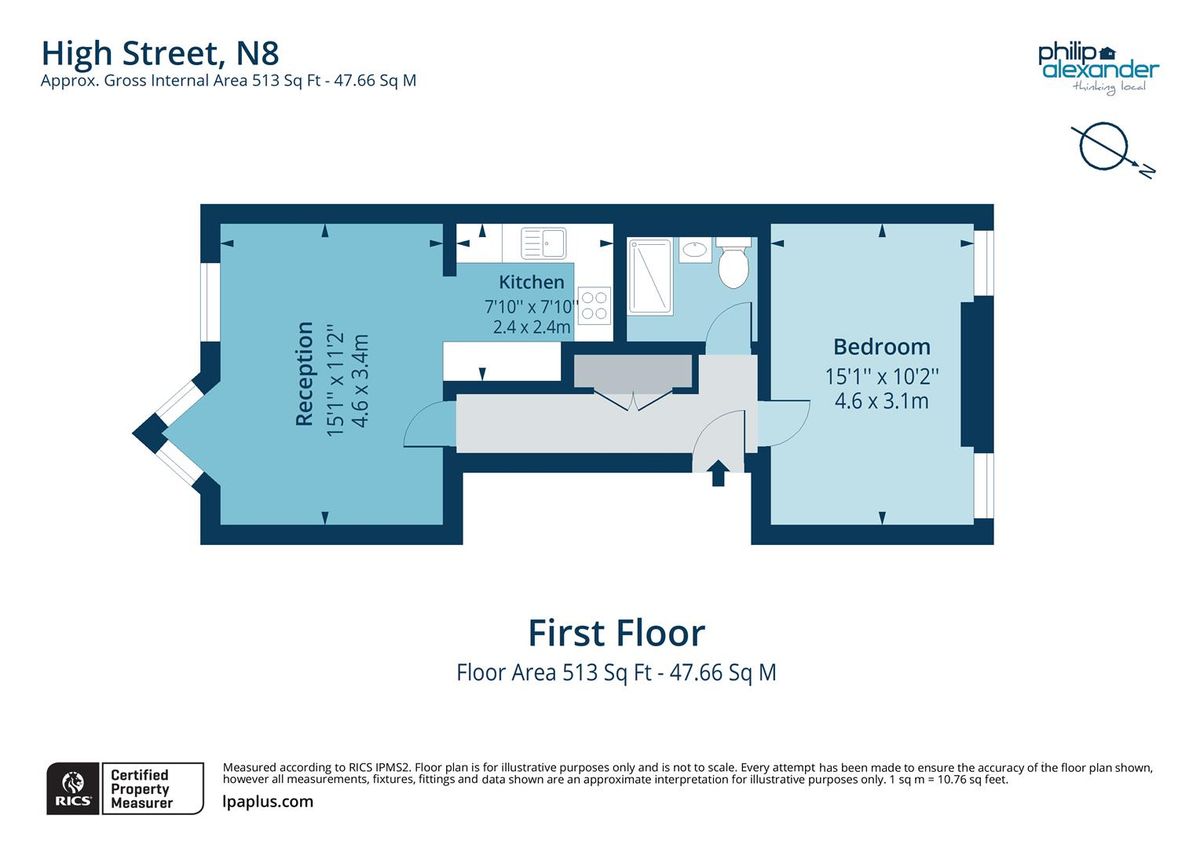 Квартира в Лондоне, Великобритания, 48 м² - фото 13