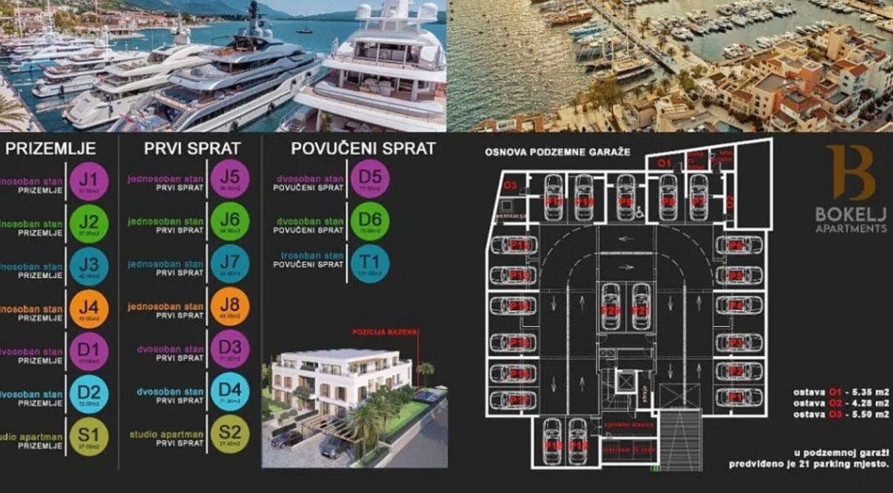 Квартира в Которе, Черногория, 39 м² - фото 4