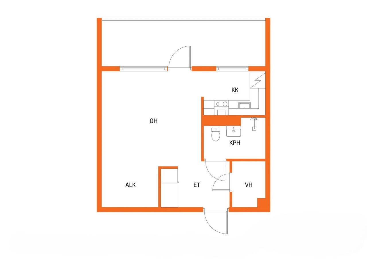 Квартира в Иматре, Финляндия, 30.5 м² - фото 2