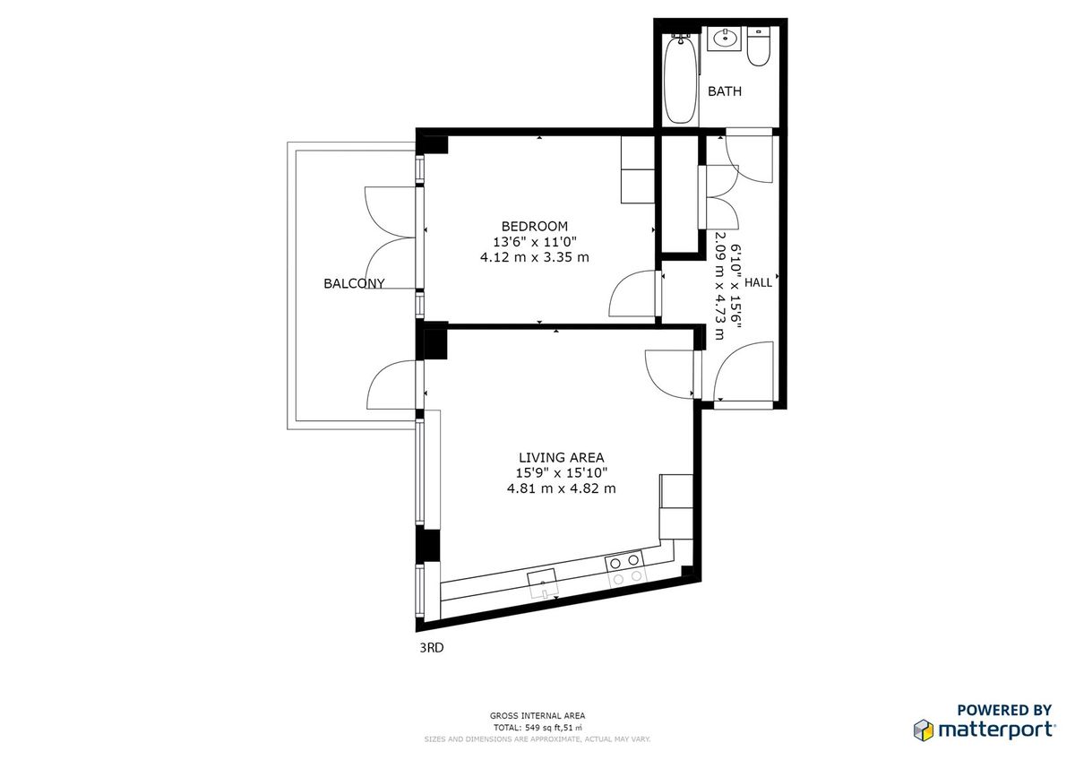 Квартира в Лондоне, Великобритания, 51 м² - фото 7