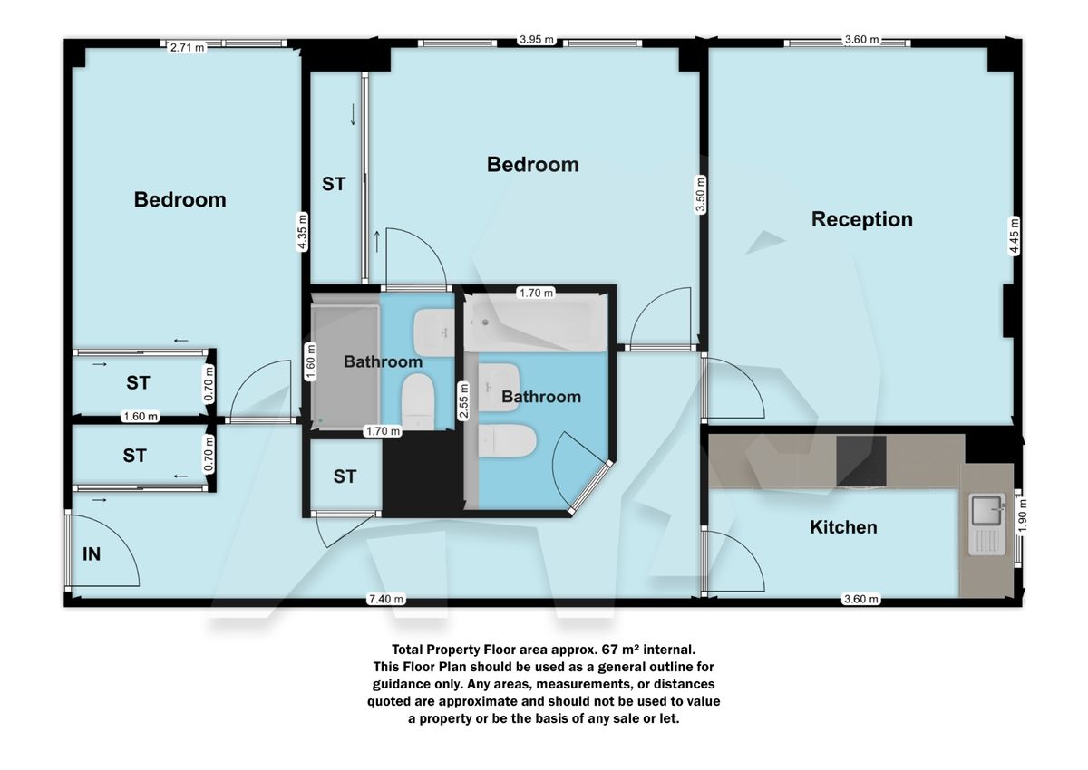 Квартира в Лондоне, Великобритания, 67 м² - фото 19