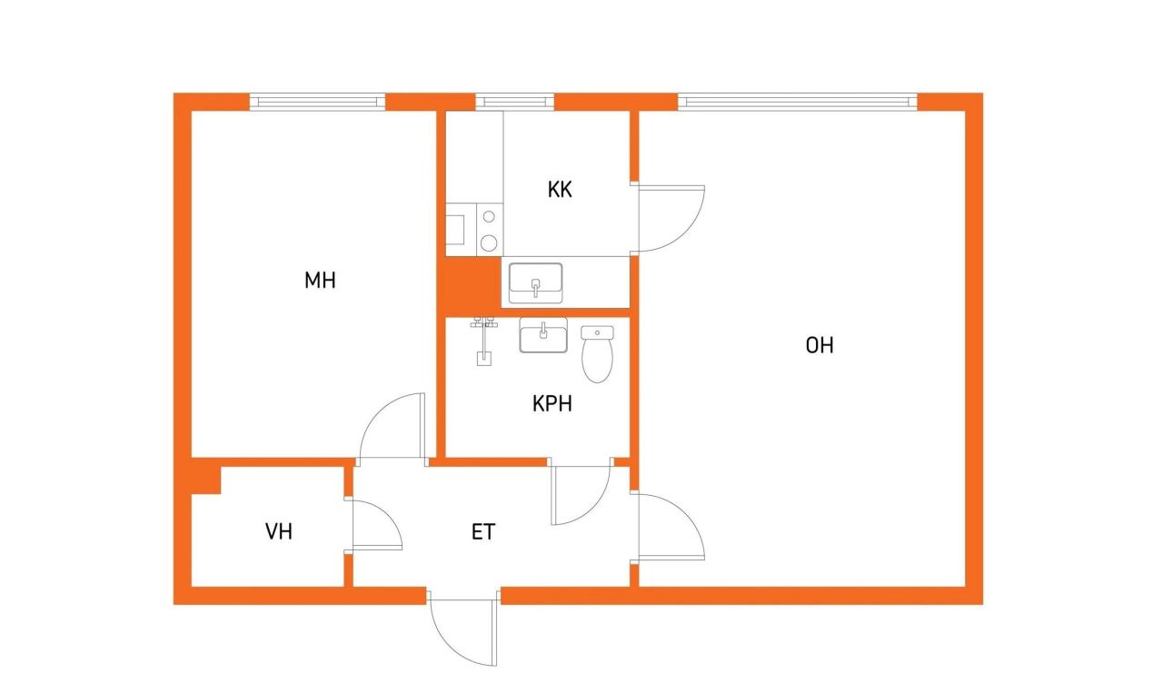 Квартира в Ямся, Финляндия, 48.5 м² - фото 2