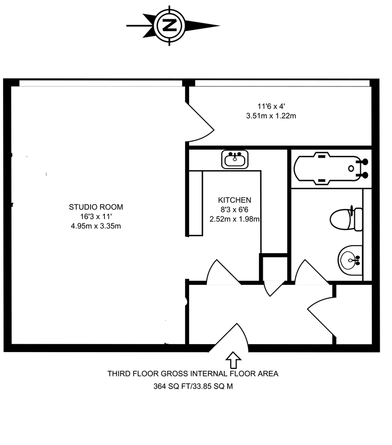 Квартира в Лондоне, Великобритания, 34 м² - фото 8