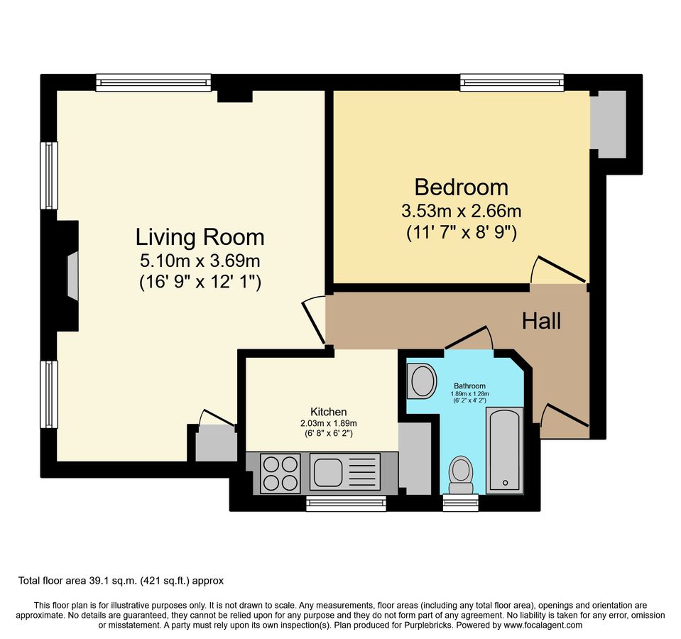 Квартира в Лондоне, Великобритания, 39 м² - фото 10