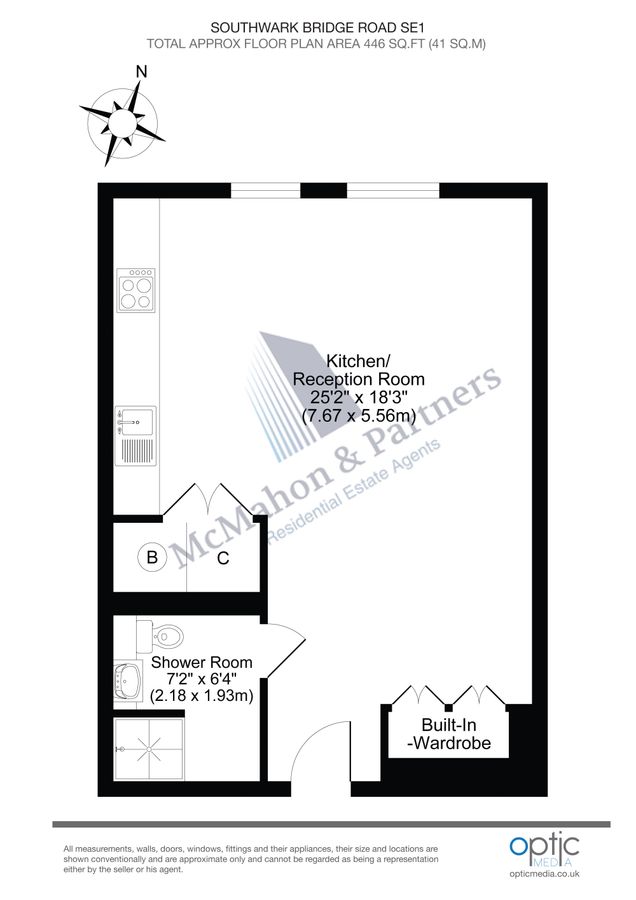 Квартира в Лондоне, Великобритания, 41 м² - фото 12
