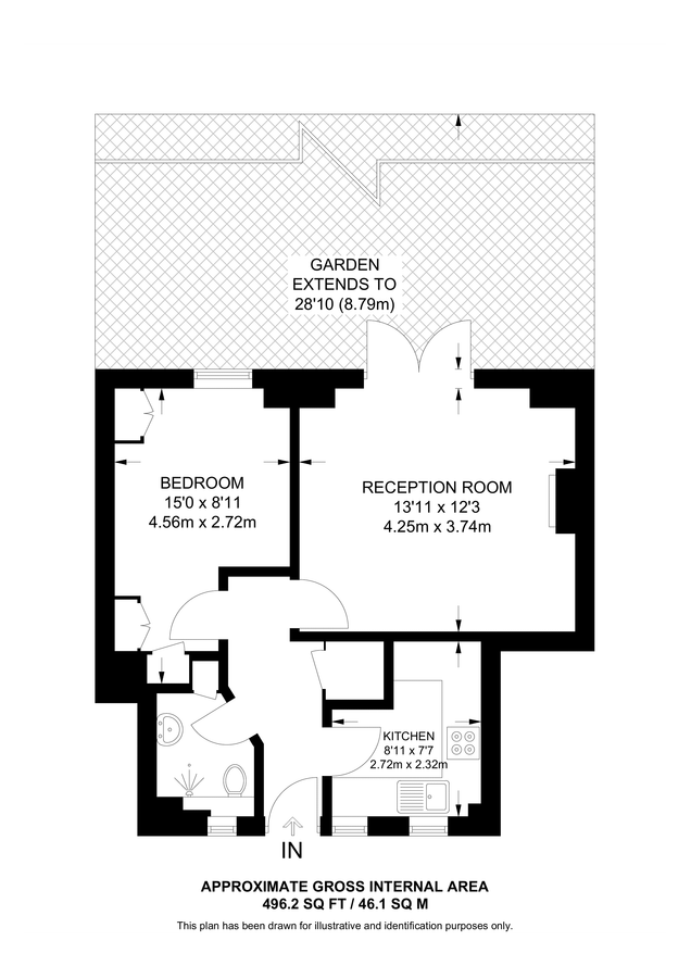 Квартира в Лондоне, Великобритания, 46 м² - фото 13