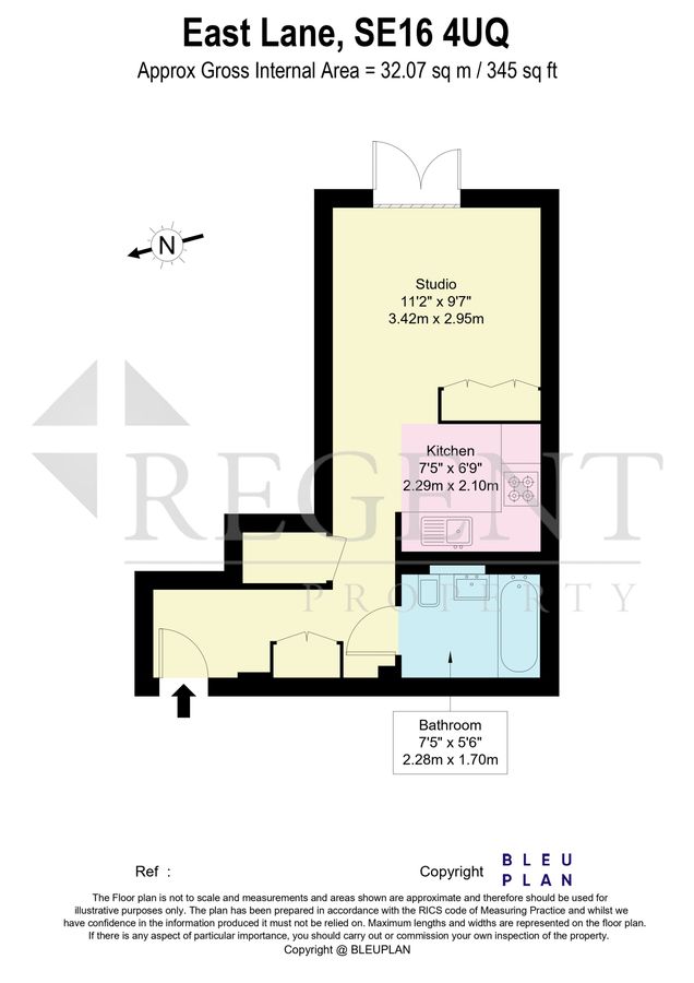 Квартира в Лондоне, Великобритания, 32 м² - фото 14
